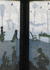 Stefano Materassi / Paravento - silhouettes su pi livelli con ante ricavate da alcuni sportelli di un mobile / 2013 / by IL LABORATORIO DI STEFANO