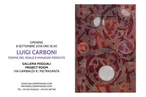 Luigi Carboni, Forme del reale e immagini perdute | Galleria Poggiali - project room, Via Garibaldi, 8 Pietrasanta (LU)