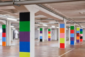 Peter Halley: Columns in 10 Colors | PINACOTECA DRIVE-IN | Garage dell'Agenzia Generali Brescia Castello, Via Pusterla, 45 - Brescia